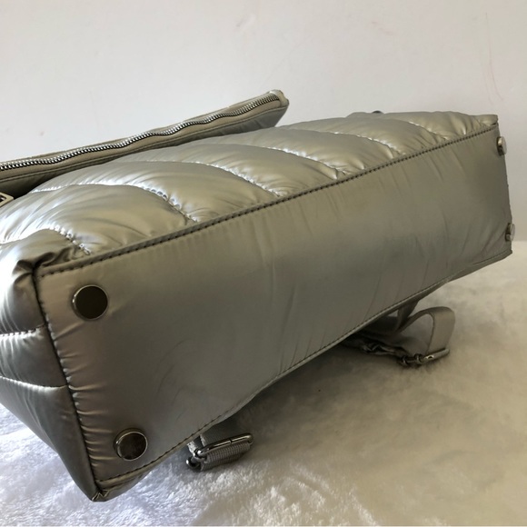 INC International Concepts Britney Nylon Backpack, Silver - Picture 5 of 9